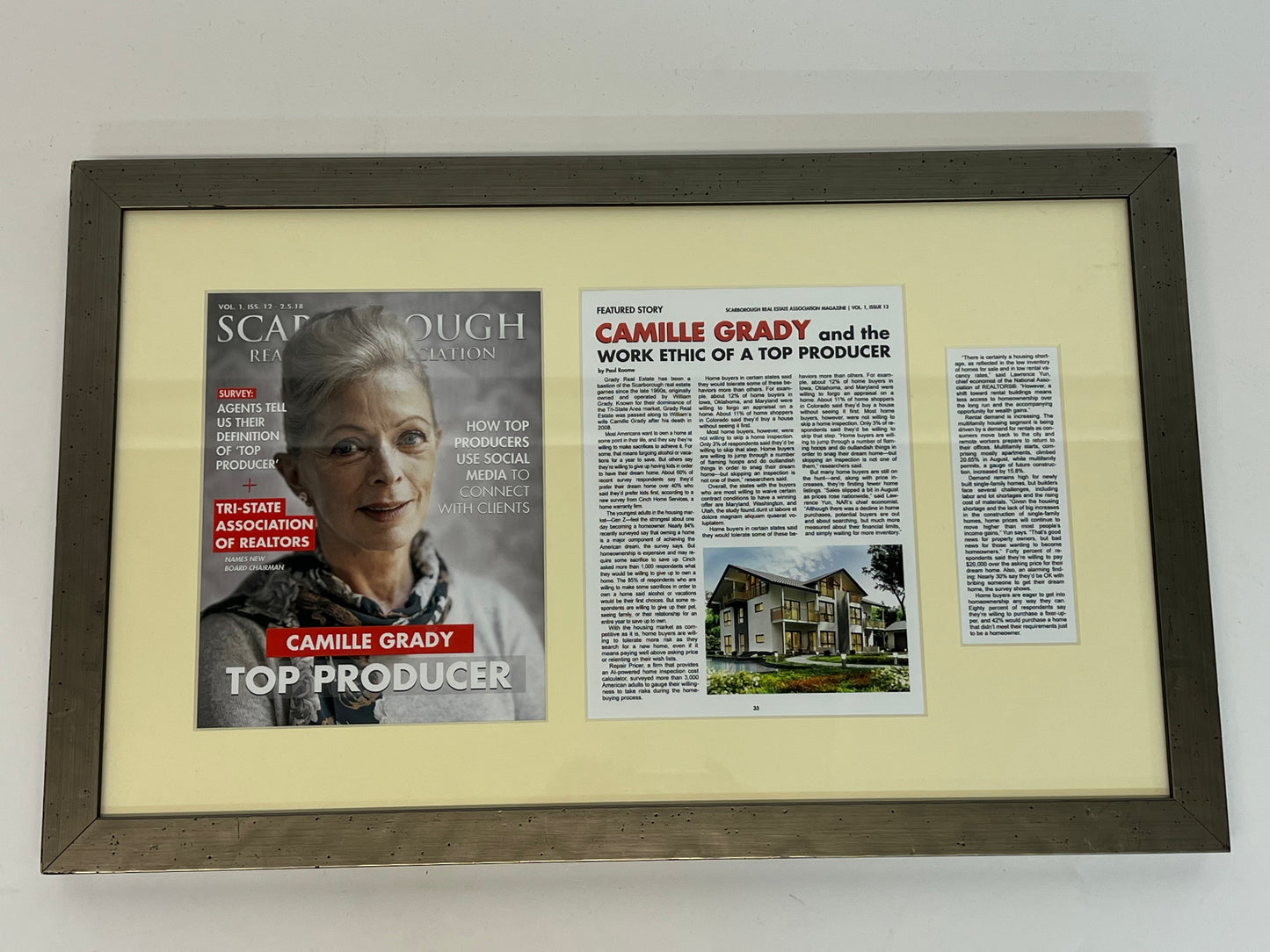 Camille Grady’s Framed Magazine Article Reptile Movie Prop Y'allywood Props