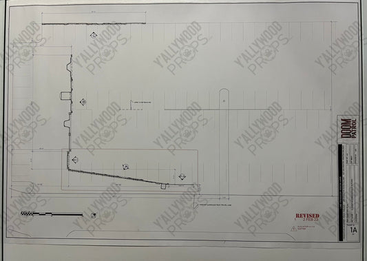 Future Cloverton Blueprints S4 Doom Patrol Movie Prop Y'allywood Props Site Plan