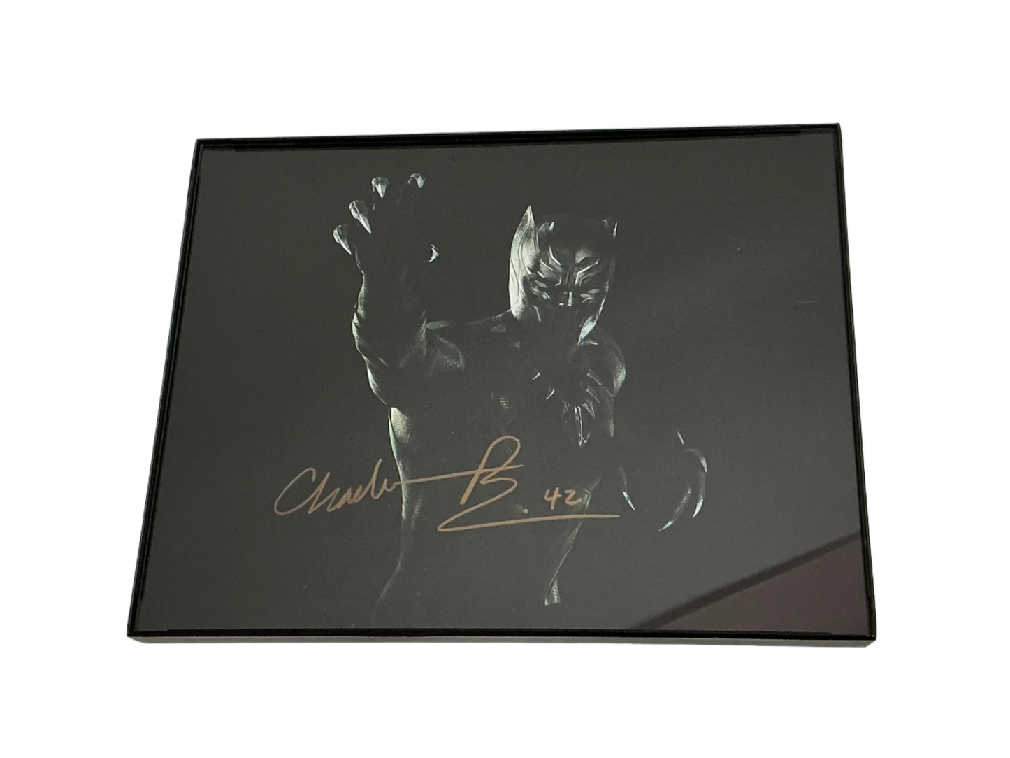 Chadwick Boseman Signed 8x10" Black Panther Movie Prop Y'allywood Props