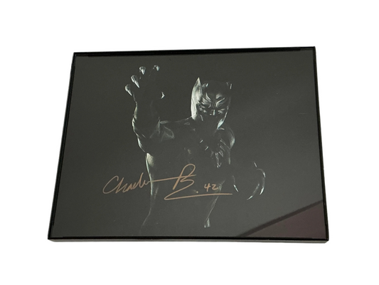 Chadwick Boseman Signed 8x10" Black Panther Movie Prop Y'allywood Props