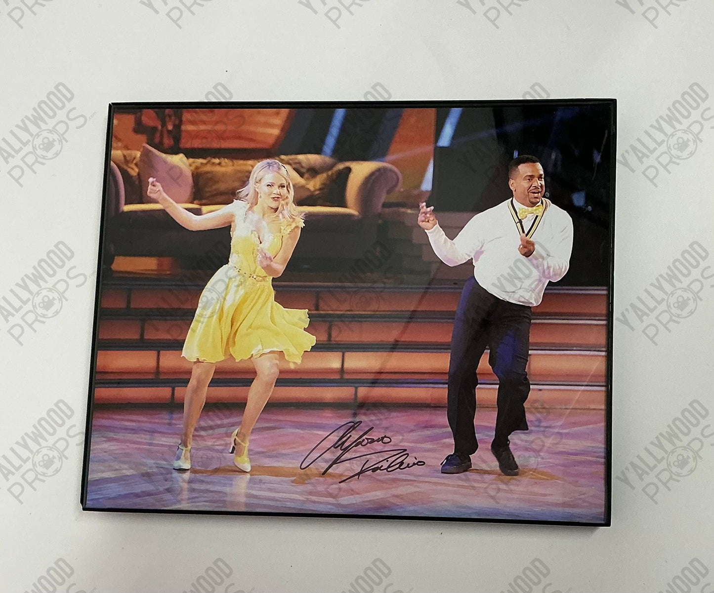 Alfonso Ribeiro & Witney Carson Signed 8x10" Dancing with the Stars S19 Autograph Y'allywood Props