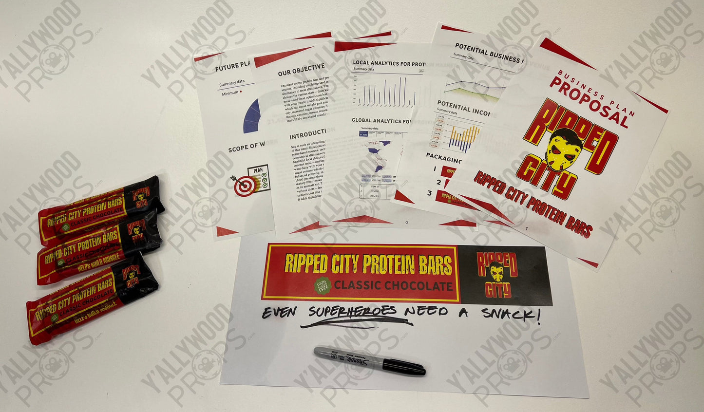 Ripped City Business Plan Stargirl TV Series Movie Prop Y'allywood Props