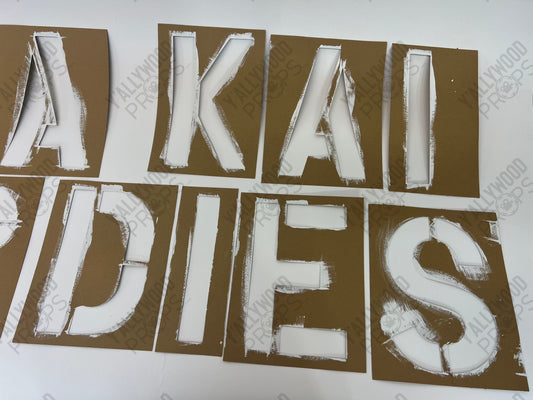 Cobra Kai Never Dies Stencil S2E4 Cobra Kai Movie Prop Y'allywood Props