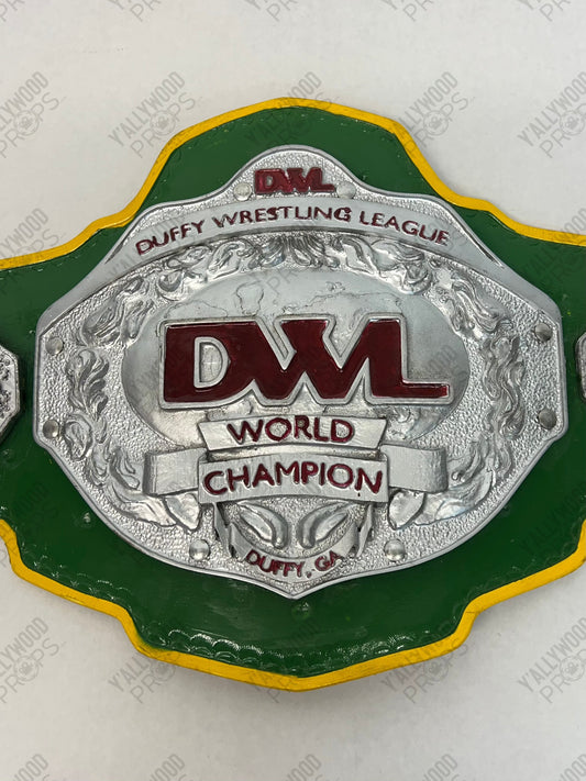 DWL World Champion Belt Heels (2021) Movie Prop Y'allywood Props