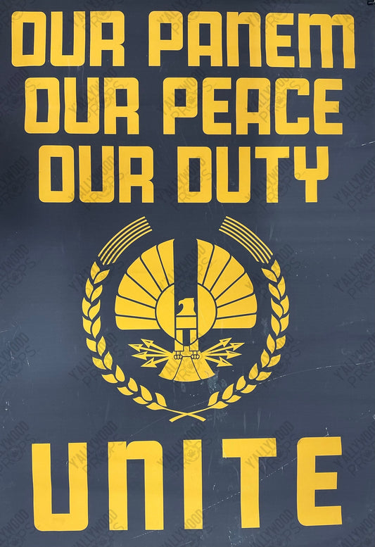 Small Panem Unite Poster The Hunger Games: Mockingjay Part 2 (2015) Movie Prop Y'allywood Props Poster B