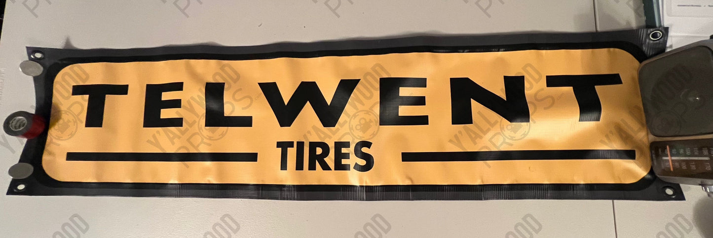 Telwent Tires Banner S3E8 Doom Patrol Movie Prop Y'allywood Props