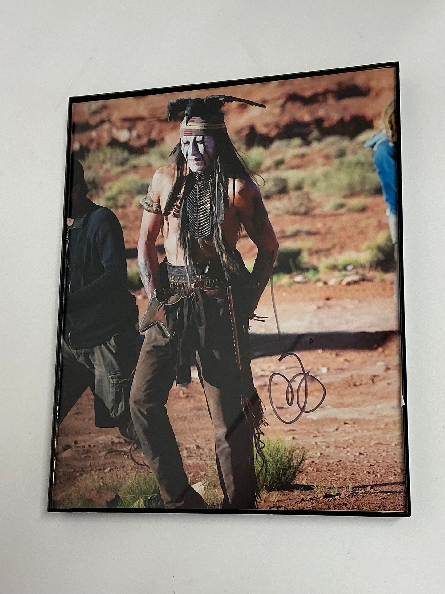 Johnny Depp Signed 8x10" The Lone Ranger Autograph Y'allywood Props