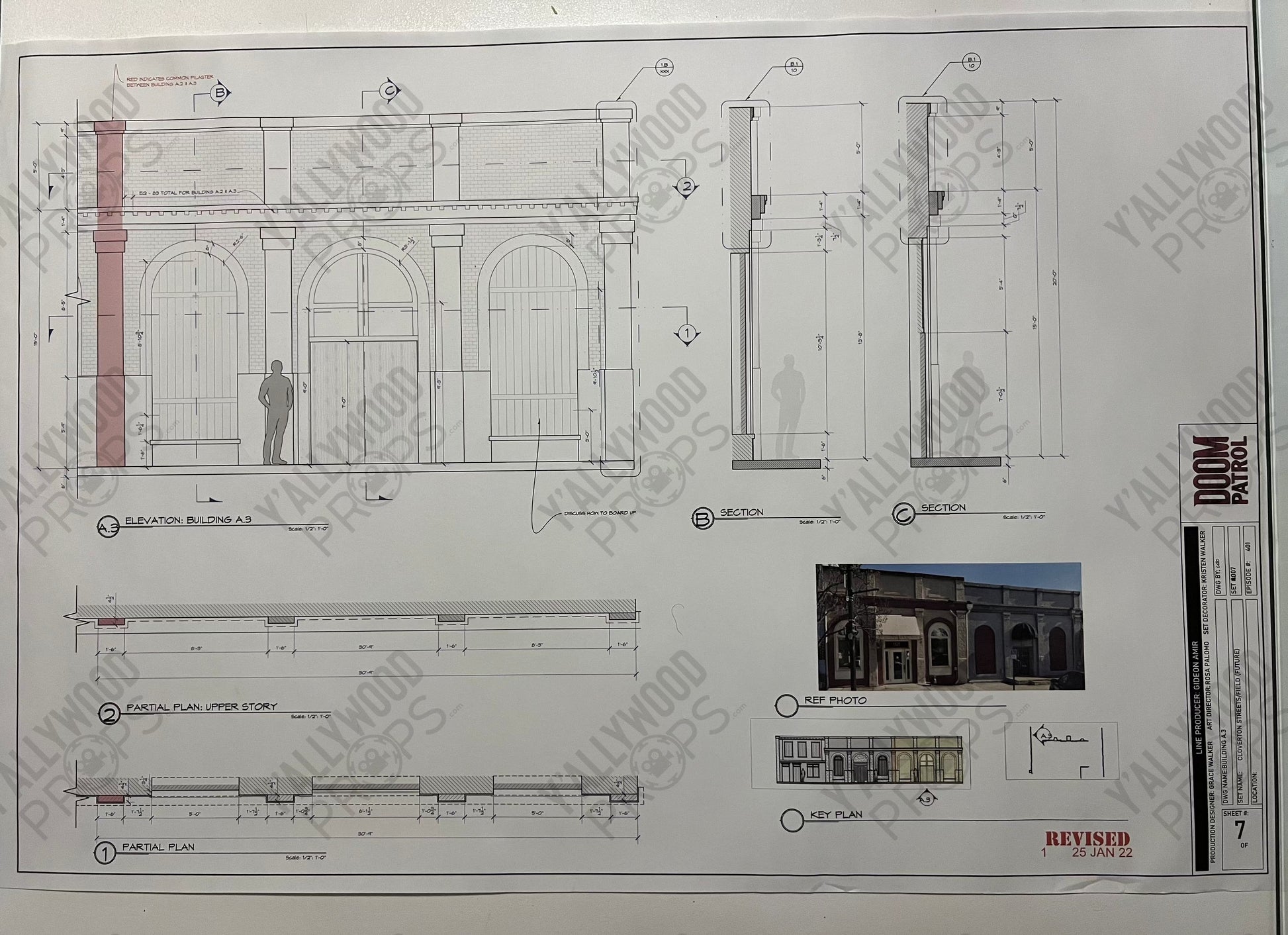 Future Cloverton Blueprints S4 Doom Patrol Movie Prop Y'allywood Props Building A3