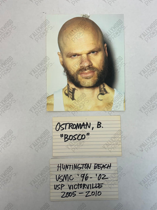 LASD Bulletin Board Pics Den of Thieves (2018) Movie Prop Y'allywood Props "Bosco" Ostroman