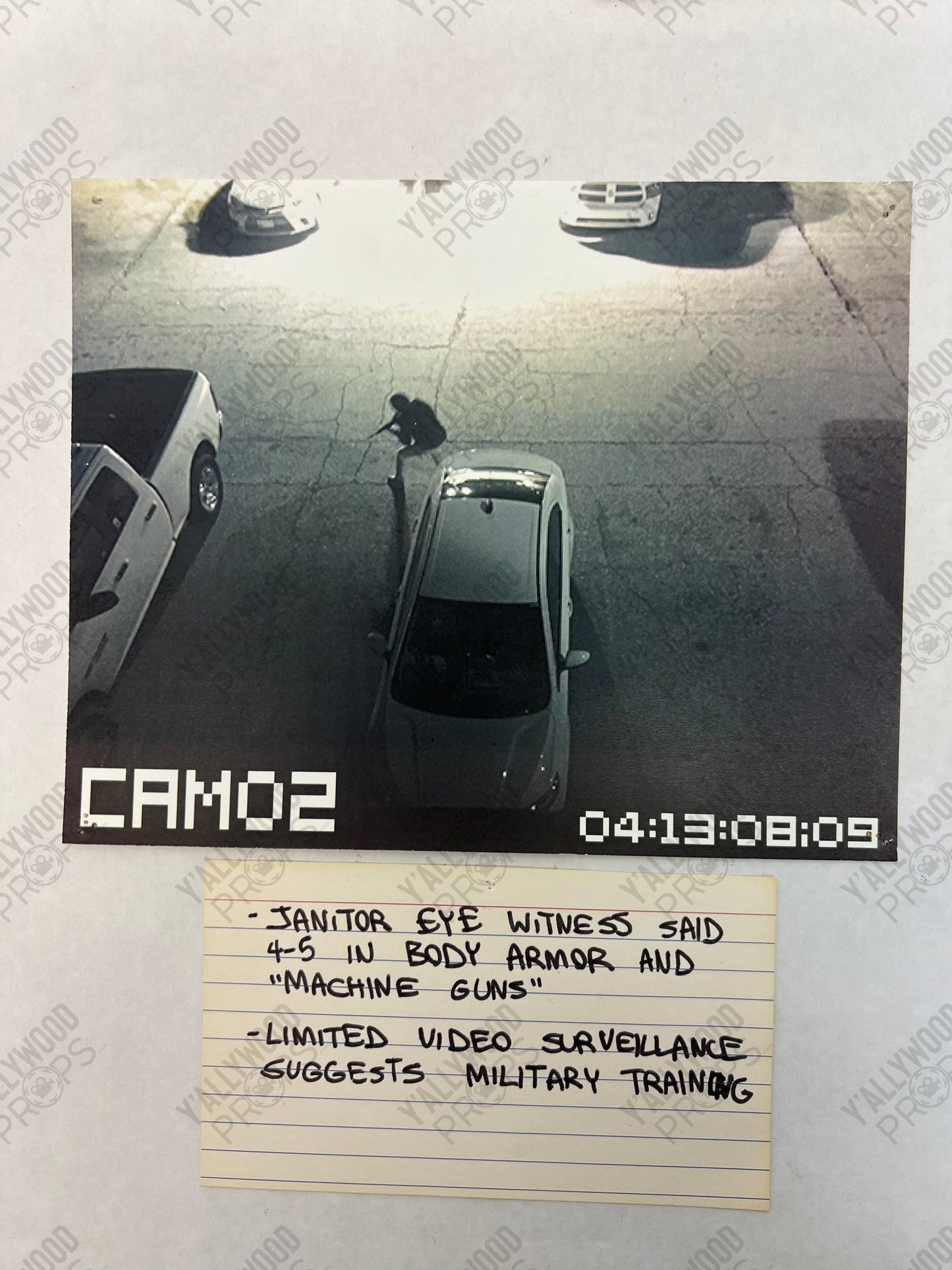 LASD Bulletin Board Pics Den of Thieves (2018) Movie Prop Y'allywood Props Janitor Eye Witness