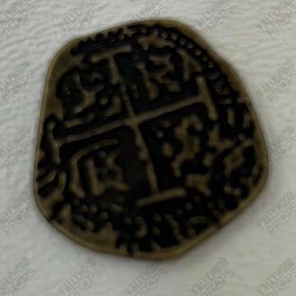 Aged Coin from Treasue Vault Jumanji: Next Level Movie Prop Y'allywood Props
