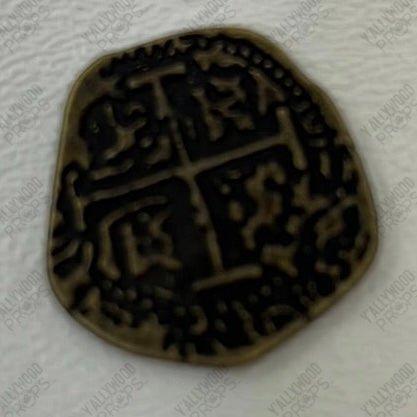 Aged Coin from Treasue Vault Jumanji: Next Level Movie Prop Y'allywood Props