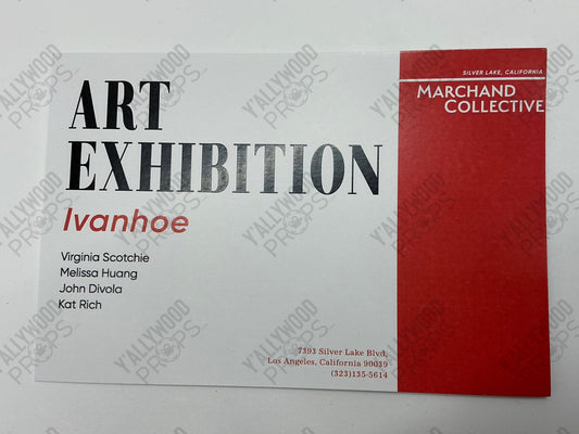 Art Exhibition Cards The Idea of You (2024) Wardrobe Y'allywood Props Ivanhoe (production used)