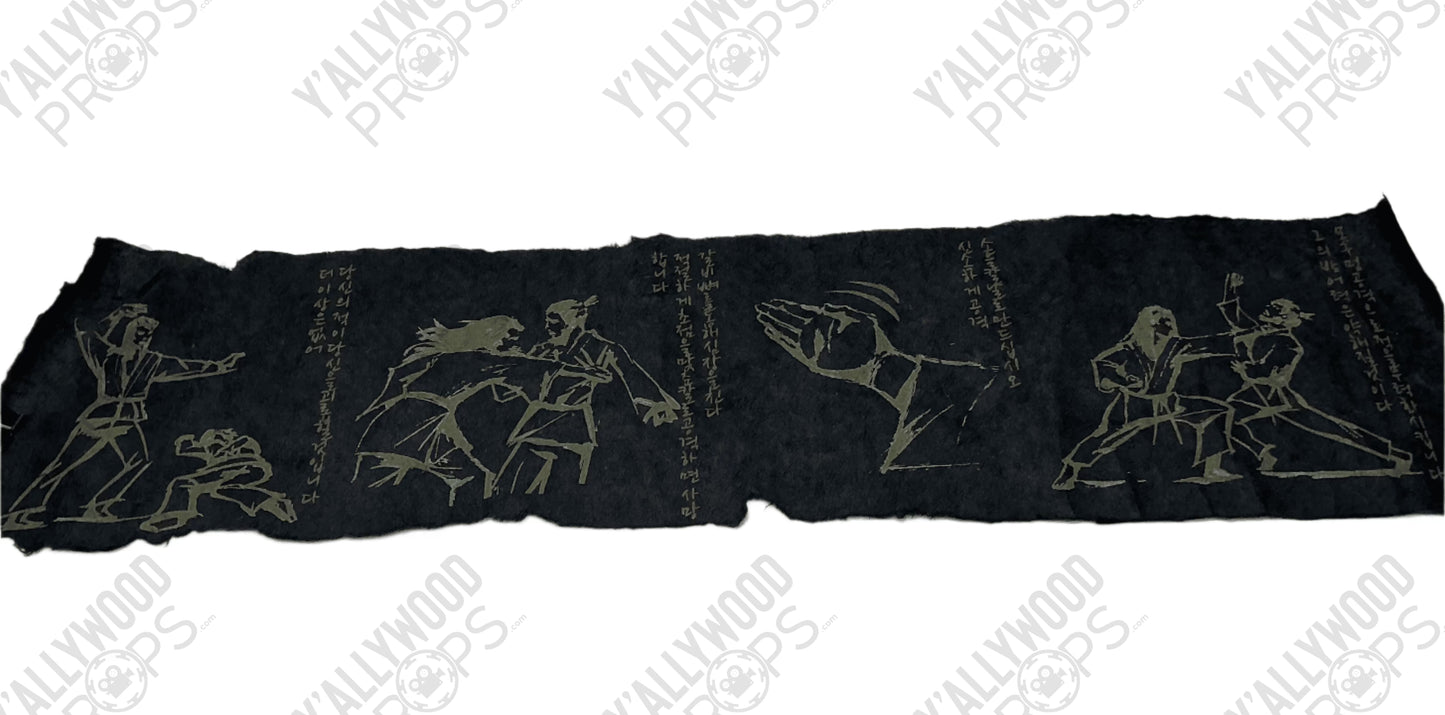 Sensei Kim's Black Scroll S6E11 Cobra Kai Movie Prop Y'allywood Props