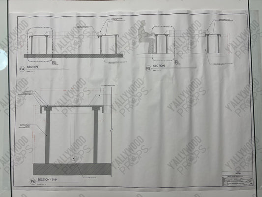 White House Set Blueprints American Made Movie Prop Y'allywood Props Conference Table 1