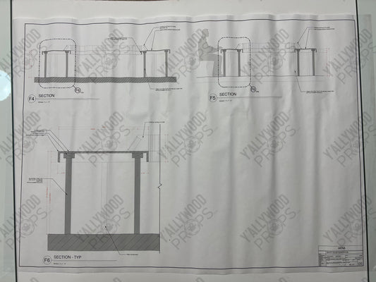 White House Set Blueprints American Made Movie Prop Y'allywood Props Conference Table 1