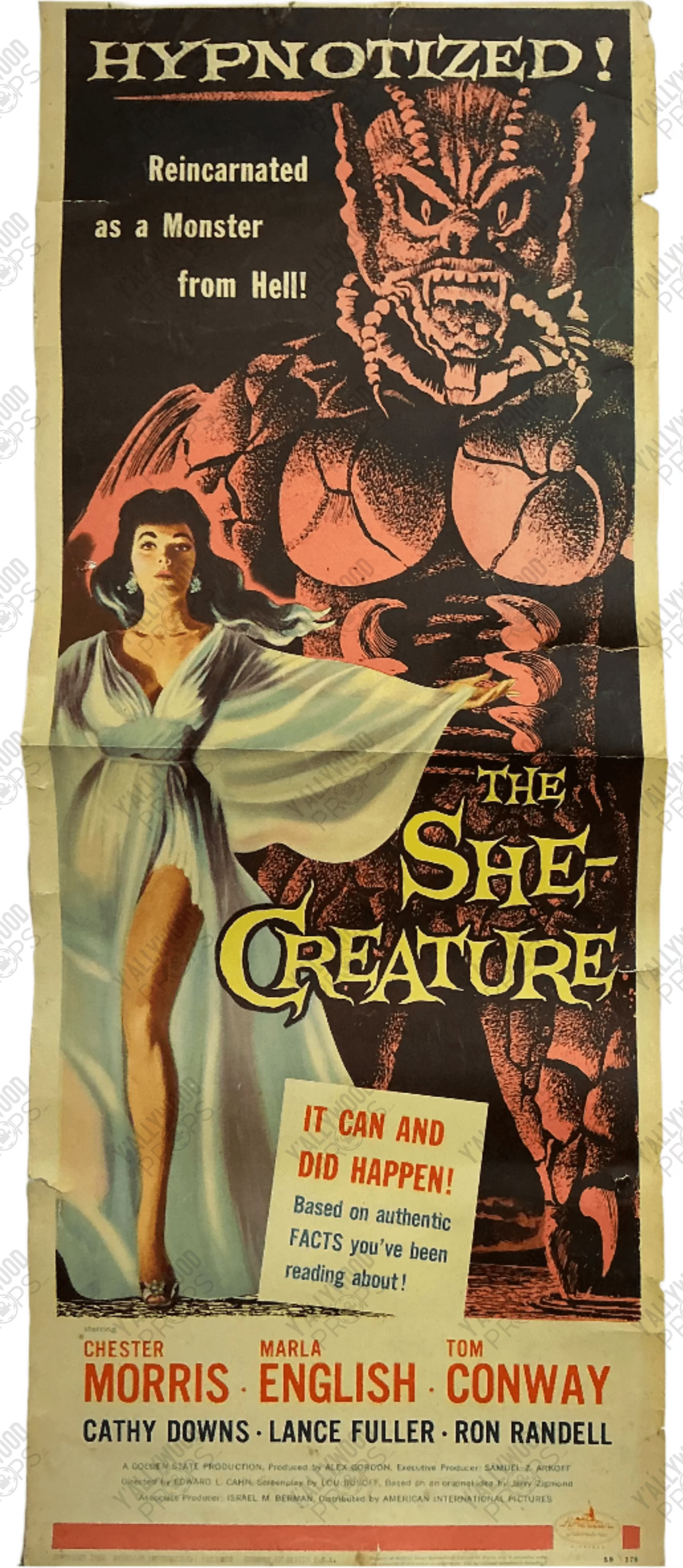 The She-Creature Movie Insert Poster 14x36" (1956) Memorabilia Y'allywood Props