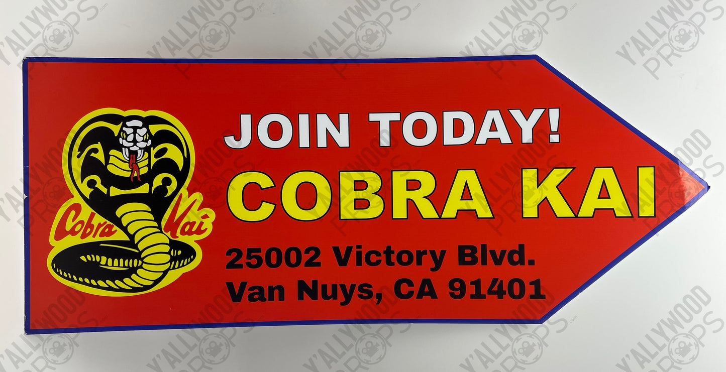 Twirl Sign S1E3 Cobra Kai Movie Prop Y'allywood Props Production Backup