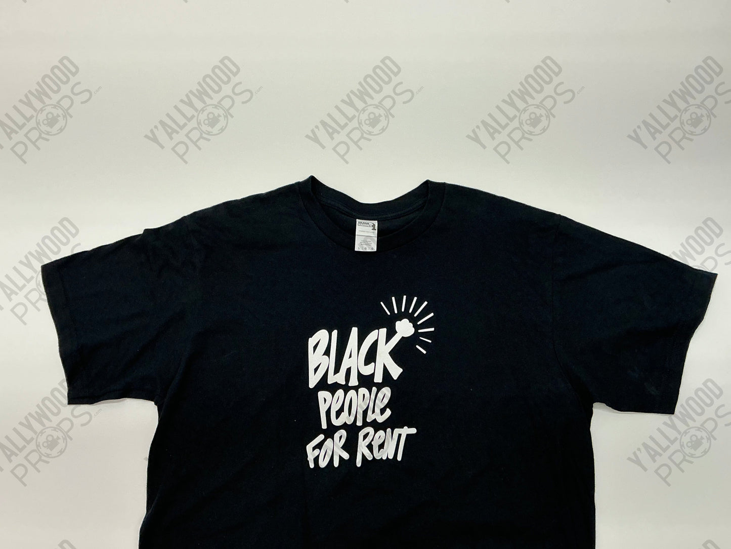 Black People for Rent T-Shirt S1E4 Woke (2020-2022) Wardrobe Y'allywood Props Unworn Black Large