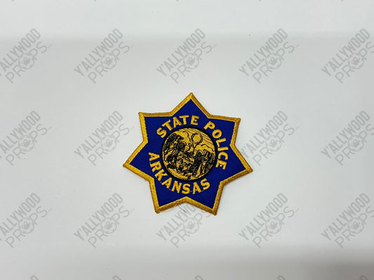 Badge Patches American Made (2017) Movie Prop Y'allywood Props State Police Arkansas