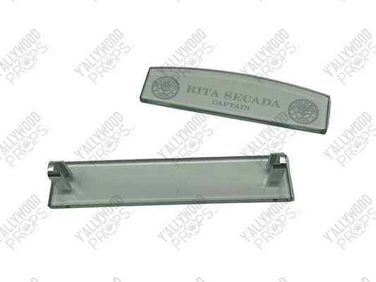 Captain Rita Secada Nameplate Bad Boys 4 Ride or Die Movie Prop Y'allywood Props