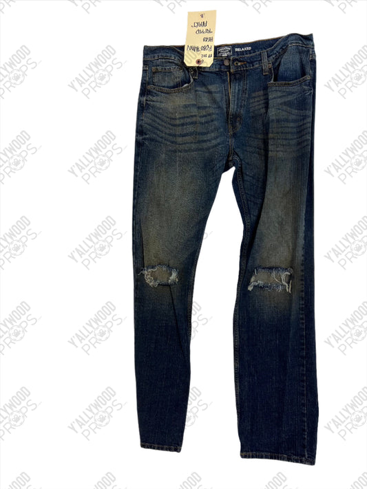 Cliff, Robot Man’s Jeans Doom Patrol Movie Prop Y'allywood Props Hero S2E2 36x34 B Lot 2
