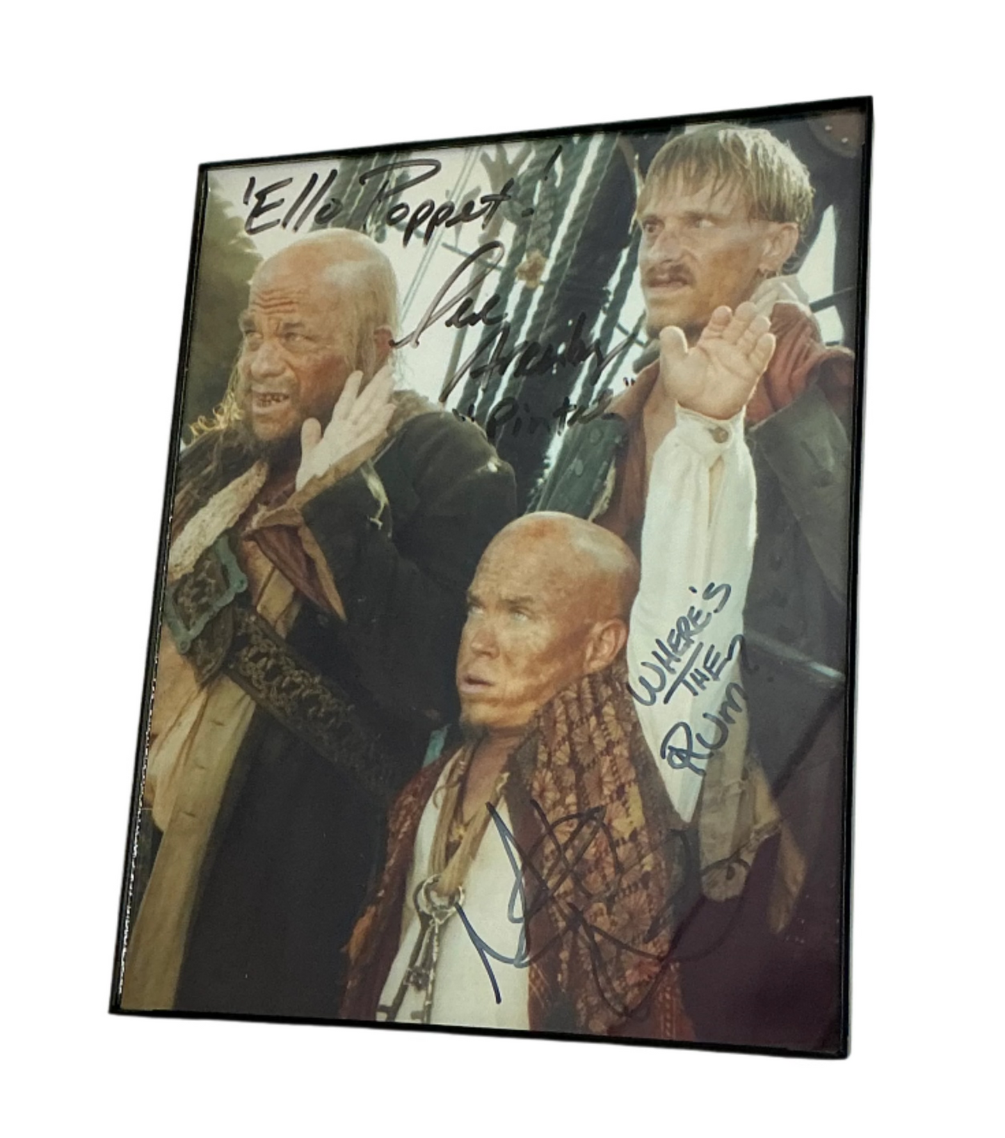 Signed 8x10" Pirates of the Caribbean Movie Prop Y'allywood Props
