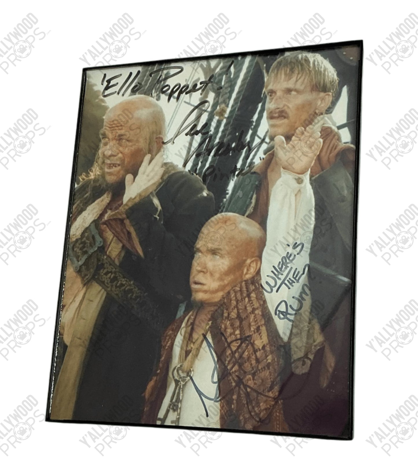 Signed 8x10" Pirates of the Caribbean Movie Prop Y'allywood Props