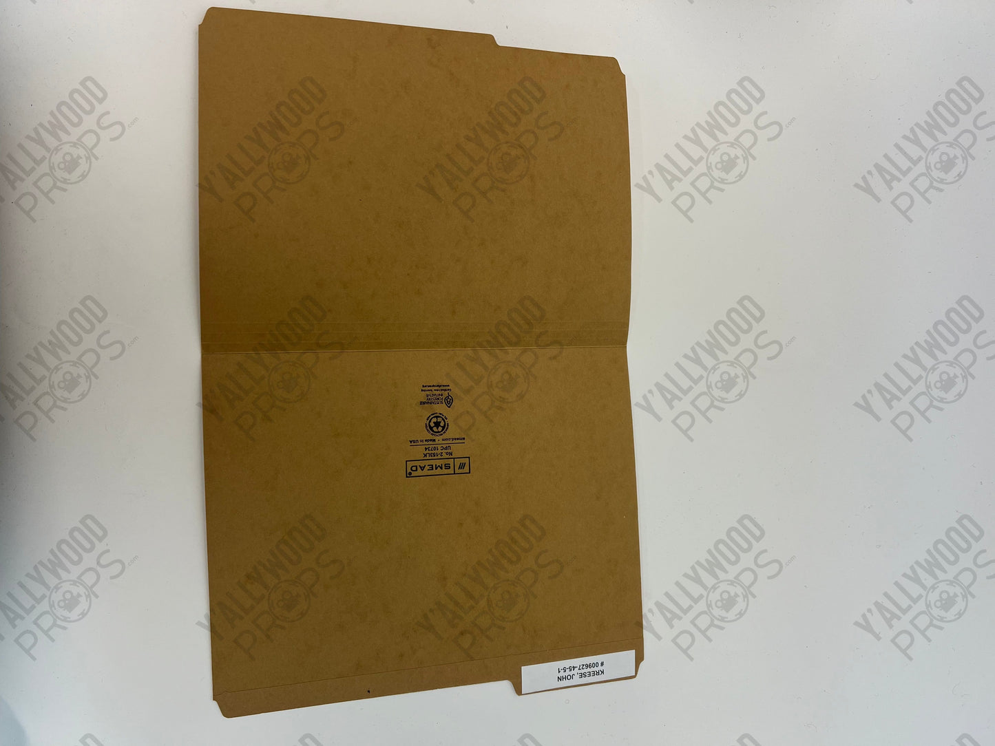 John Kreese’s Prison File Folder S5E6 Cobra Kai Movie Prop Y'allywood Props