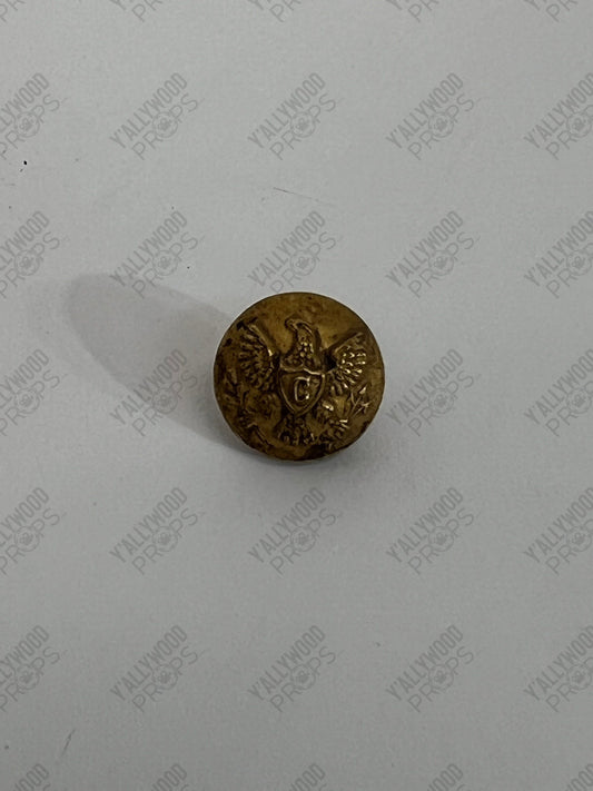 Civil War Cap/Hat Insignias Emancipation Wardrobe Y'allywood Props Chin Strap Button