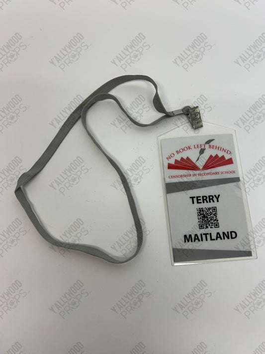 Jason Bateman’s Conference Badge The Outsider Movie Prop Y'allywood Props