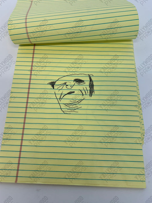 Merlin's Sketch of El Cuco The Outsider Movie Prop Y'allywood Props