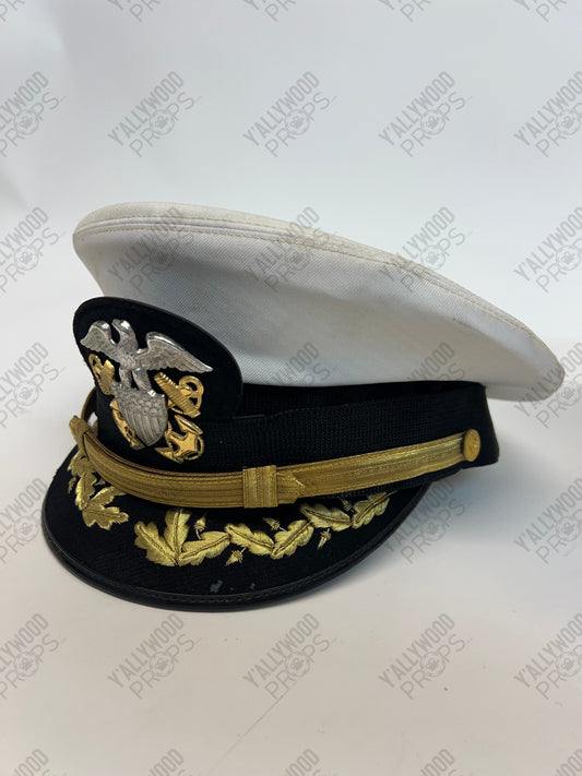 US Navy Dress Hat Devotion Wardrobe Y'allywood Props Looser Buckle no ID inside