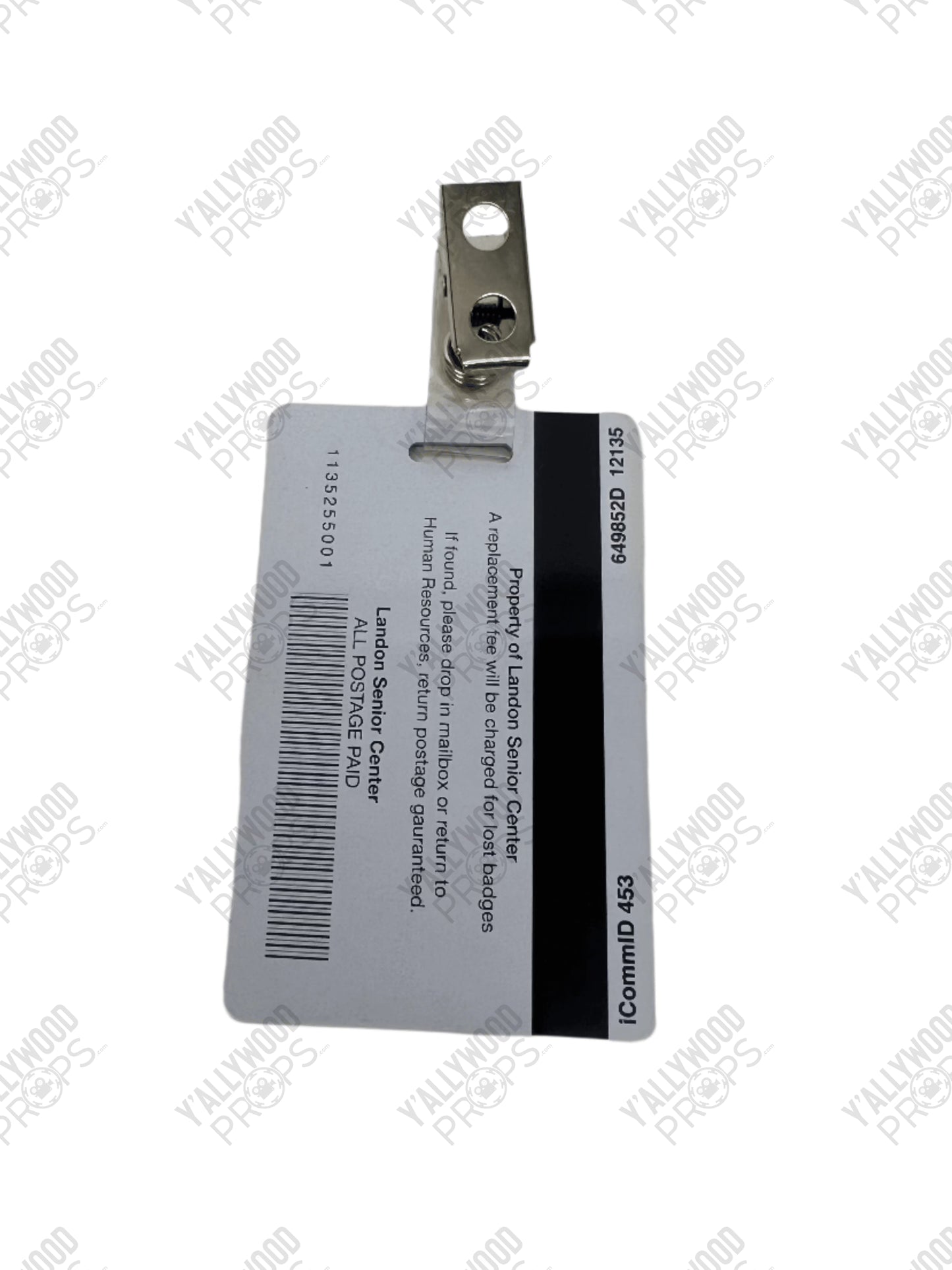 Heath Hofstadter's ID Badge The Outsider Movie Prop Y'allywood Props