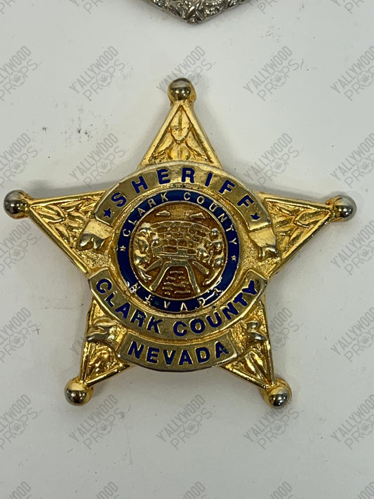 Sheriff Badges 2003 Las Vegas TV Series Wardrobe Y'allywood Props Sheriff