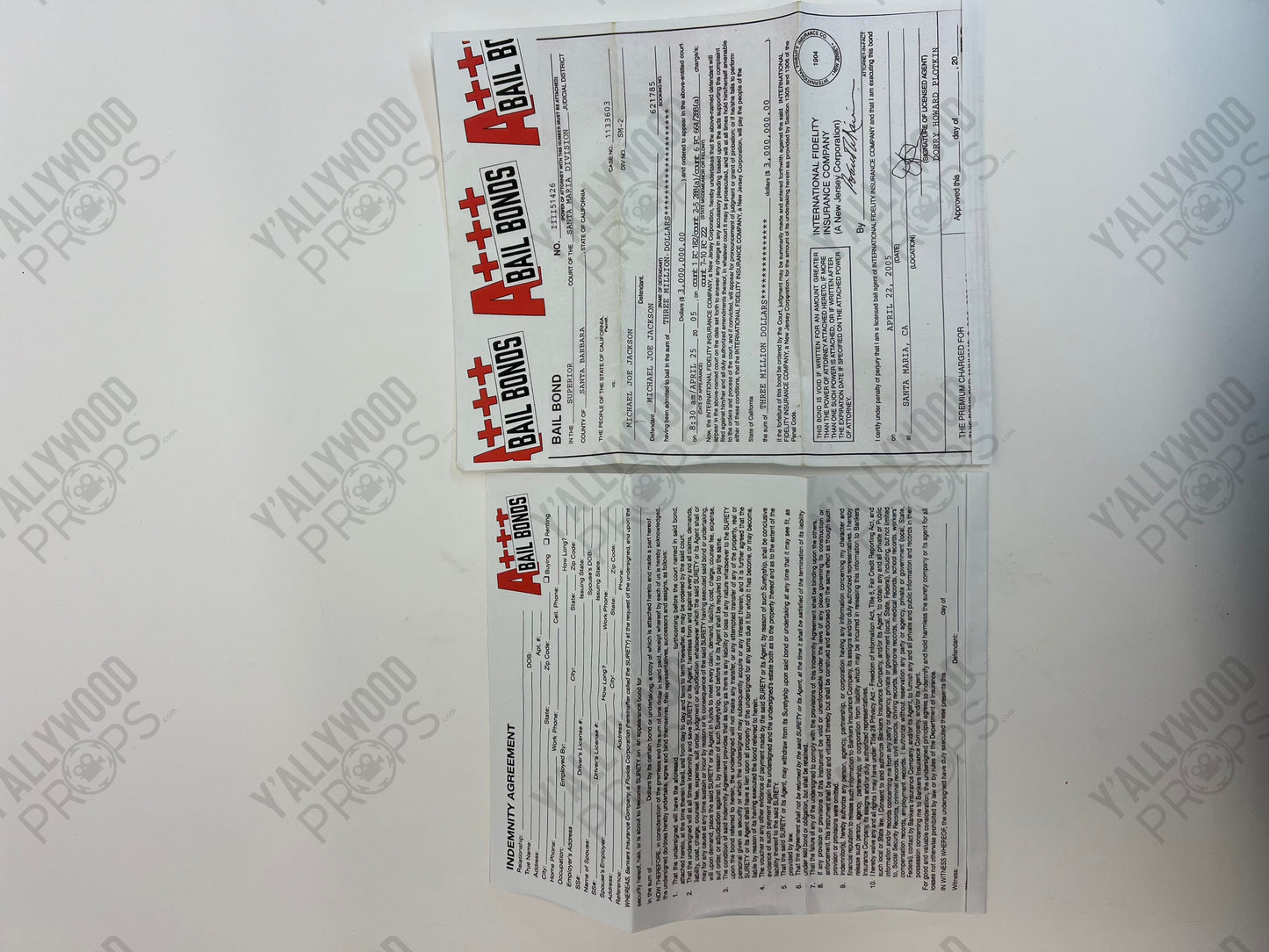 Johnny's Bail Bond S3E1 Cobra Kai Movie Prop Y'allywood Props