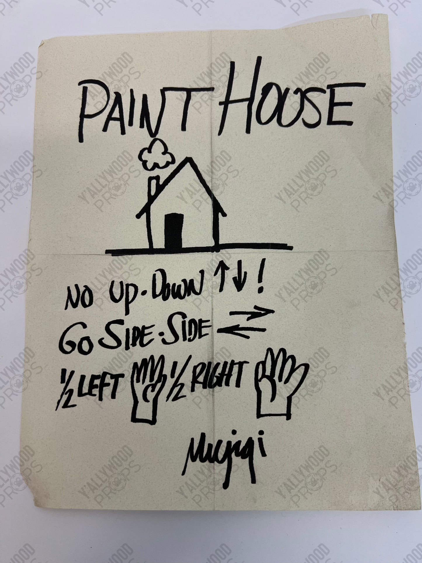 Mr Miyagi Paint House Instructions S5E6 Cobra Kai Movie Prop Y'allywood Props