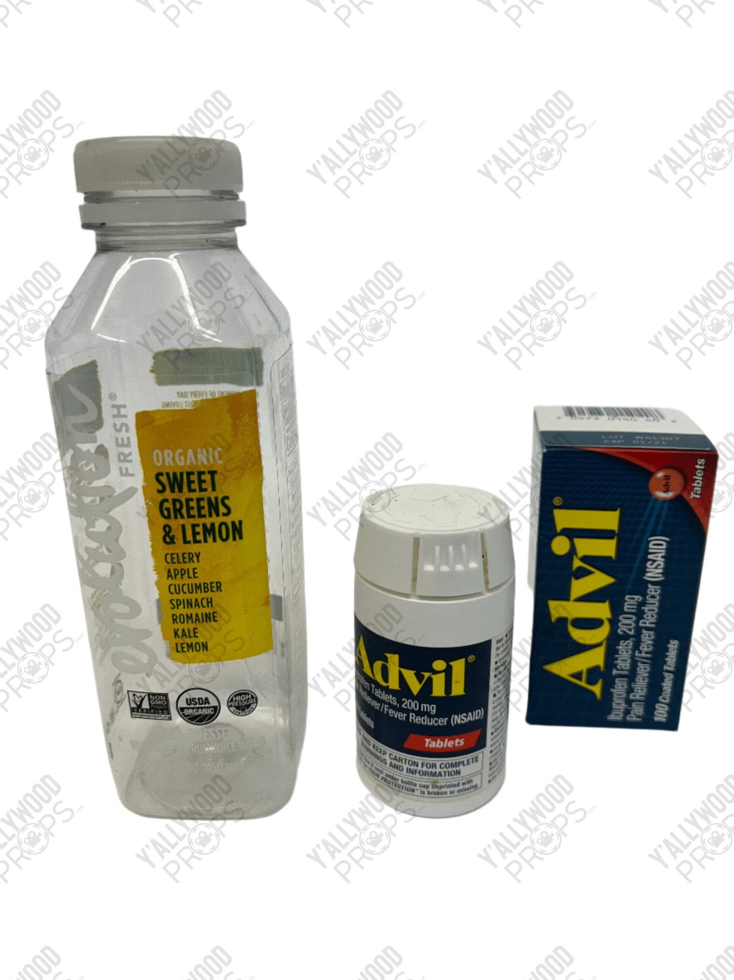 Johnny Lawrence's Advil & Juice Bottle S3E2 Cobra Kai Movie Prop Y'allywood Props