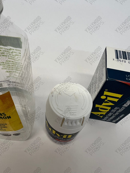 Johnny Lawrence's Advil & Juice Bottle S3E2 Cobra Kai Movie Prop Y'allywood Props