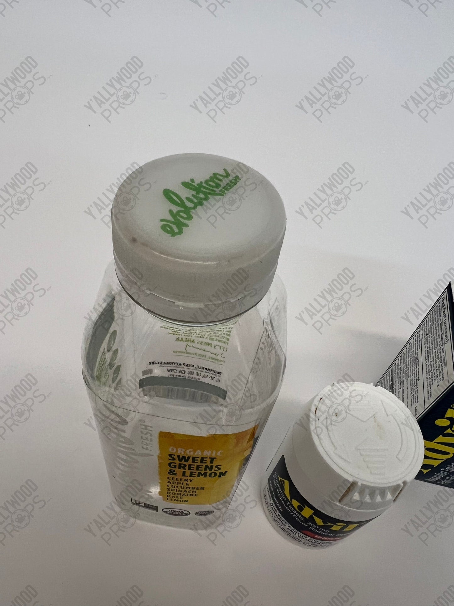 Johnny Lawrence's Advil & Juice Bottle S3E2 Cobra Kai Movie Prop Y'allywood Props