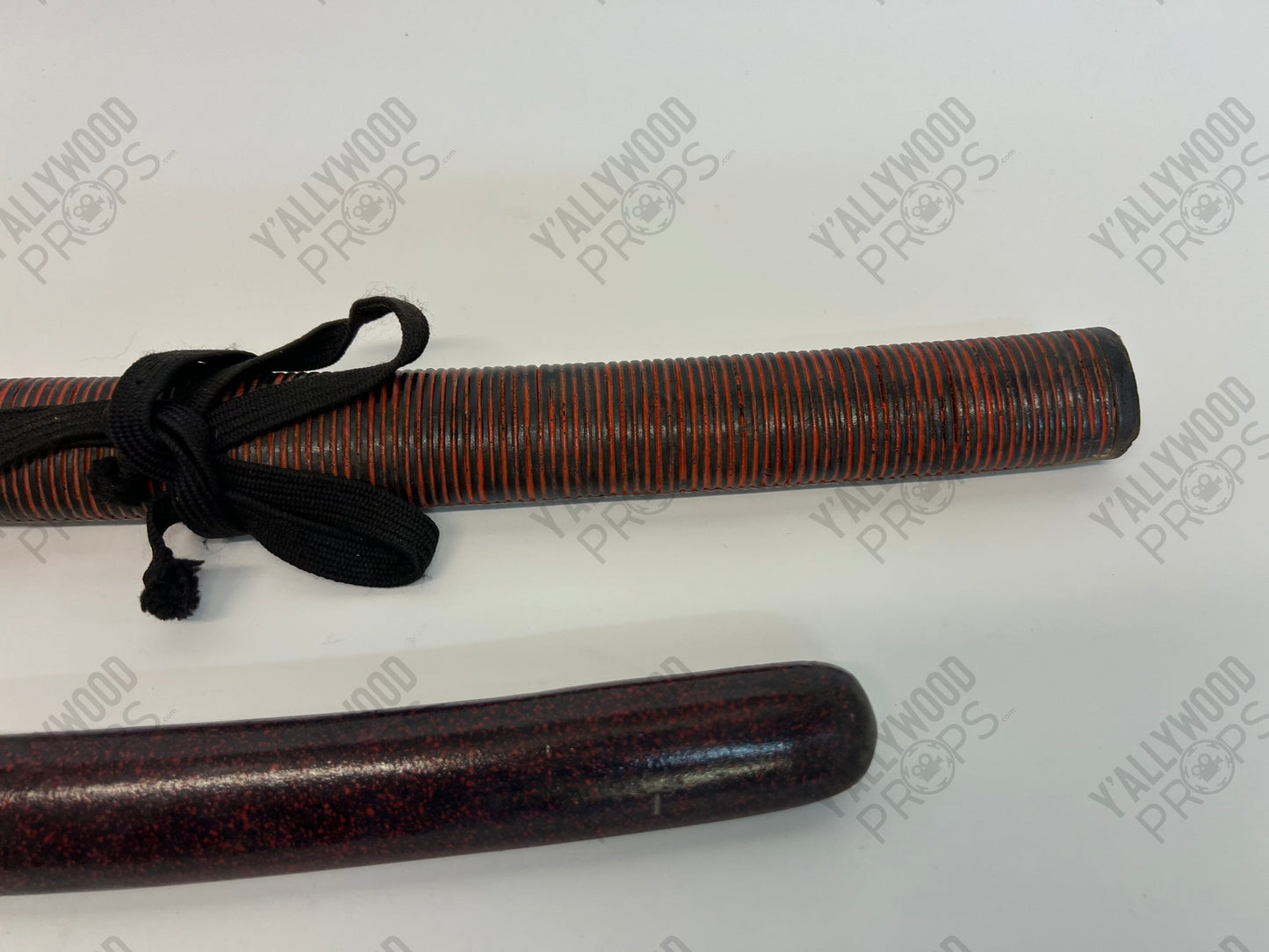Daisho Set Katana & Wakizashi Dark Red Swords 47 Ronin (2013) Movie Prop Y'allywood Props