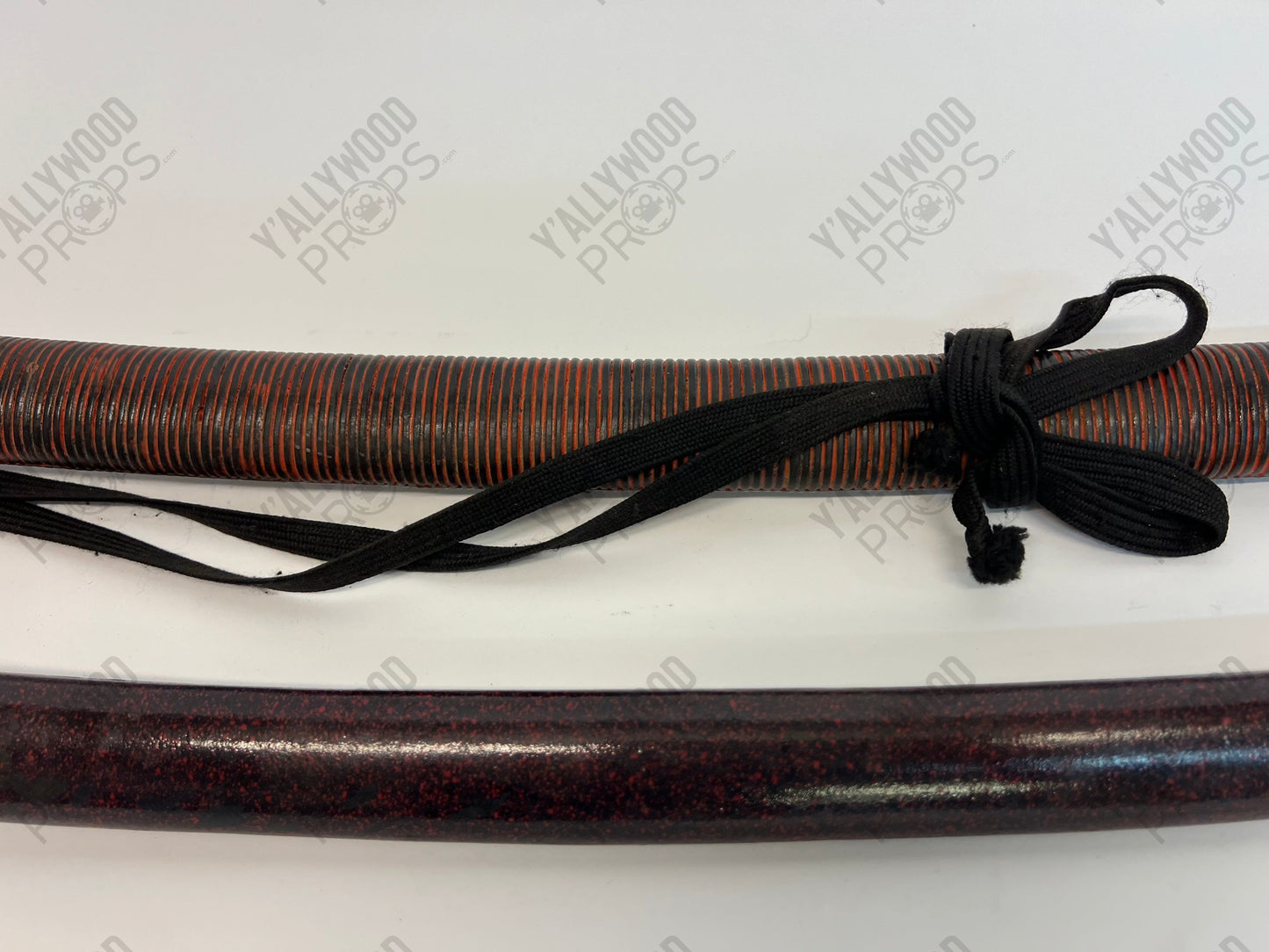 Daisho Set Katana & Wakizashi Dark Red Swords 47 Ronin (2013) Movie Prop Y'allywood Props