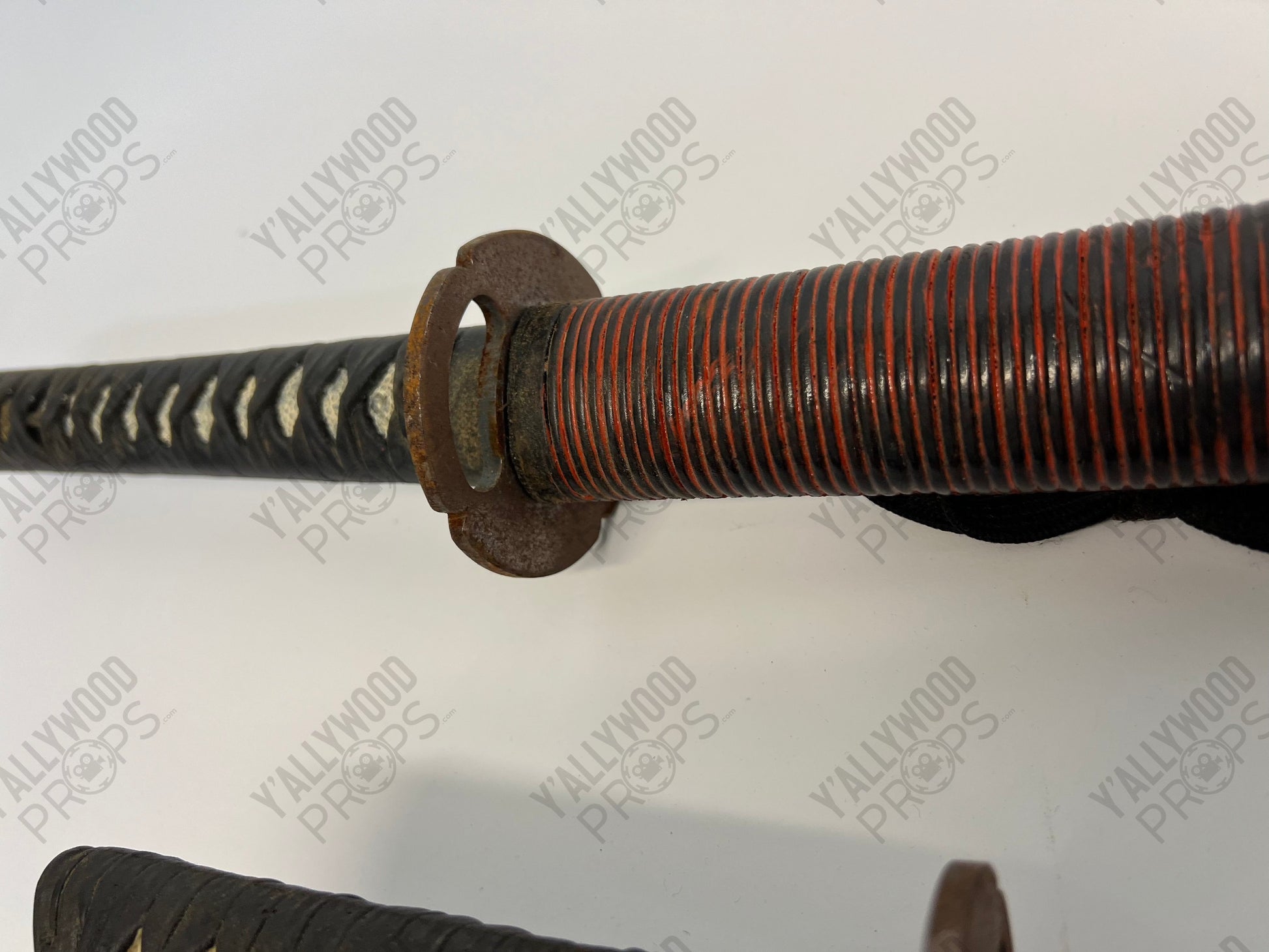 Daisho Set Katana & Wakizashi Dark Red Swords 47 Ronin (2013) Movie Prop Y'allywood Props