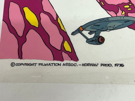1976 Star Trek USS Enterprise Filmation Cell Memorabilia Y'allywood Props