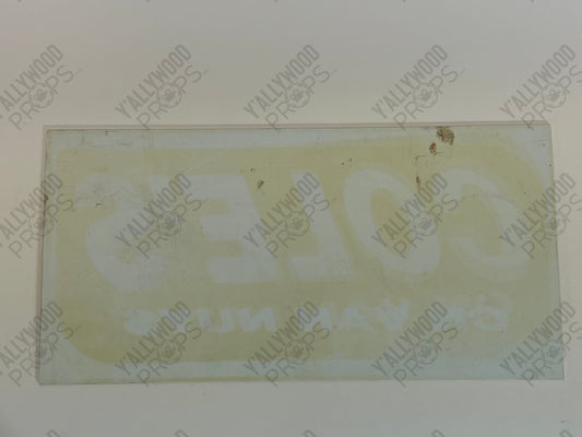 Cole's On Van Nuys License Plate Cobra Kai Movie Prop Y'allywood Props