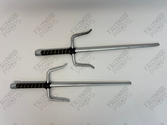 Sam's Stunt Sai Season 4 Cobra Kai Movie Prop Y'allywood Props