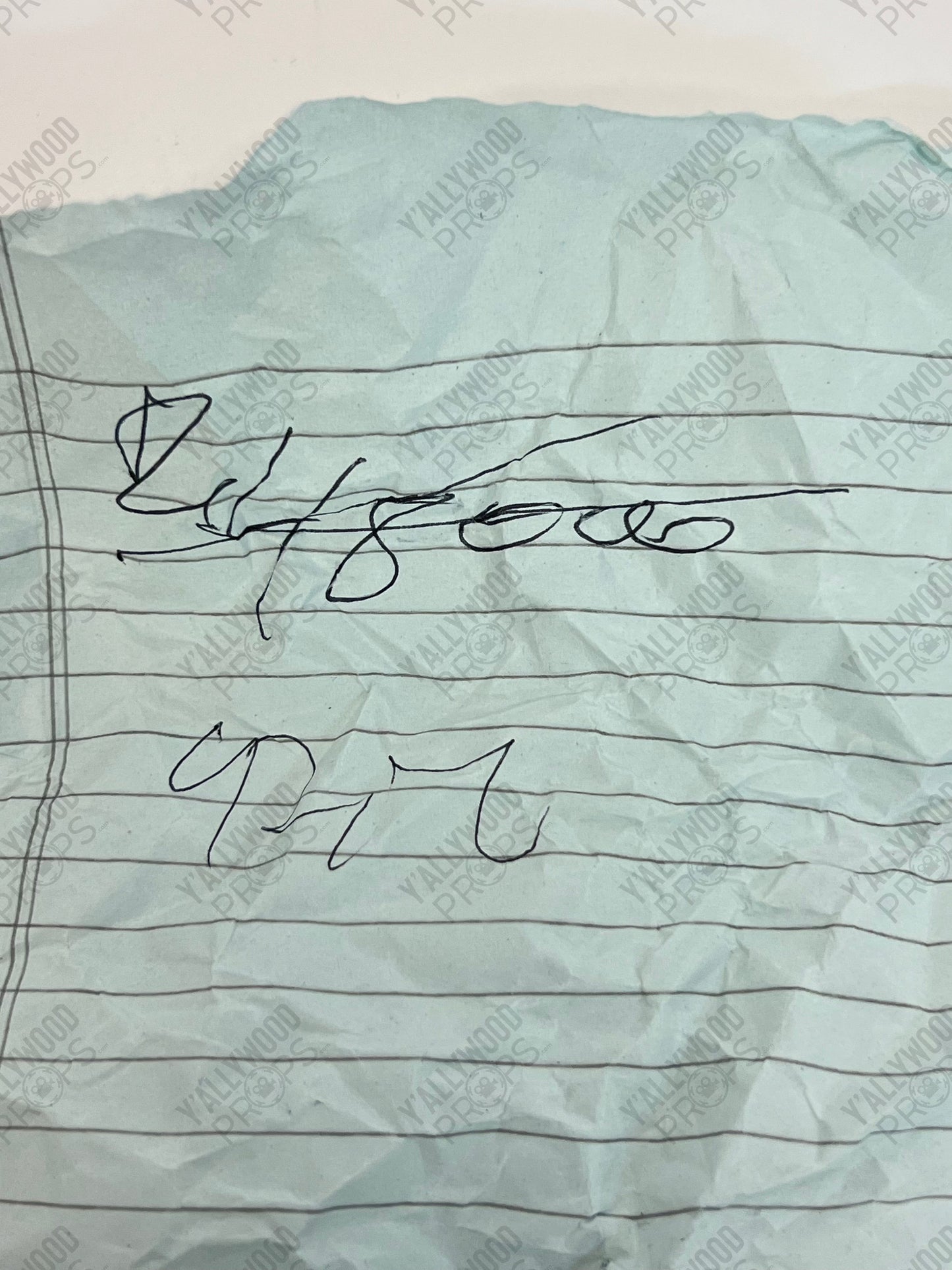 Daniel's Offer Pad S2E2 Cobra Kai Movie Prop Y'allywood Props