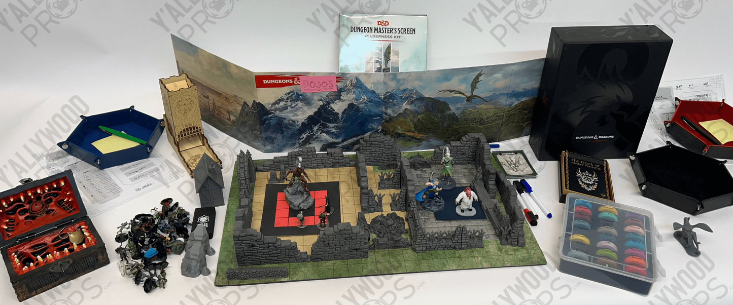 Stingray's D&D Game Set-up S5E9 Cobra Kai Movie Prop Y'allywood Props