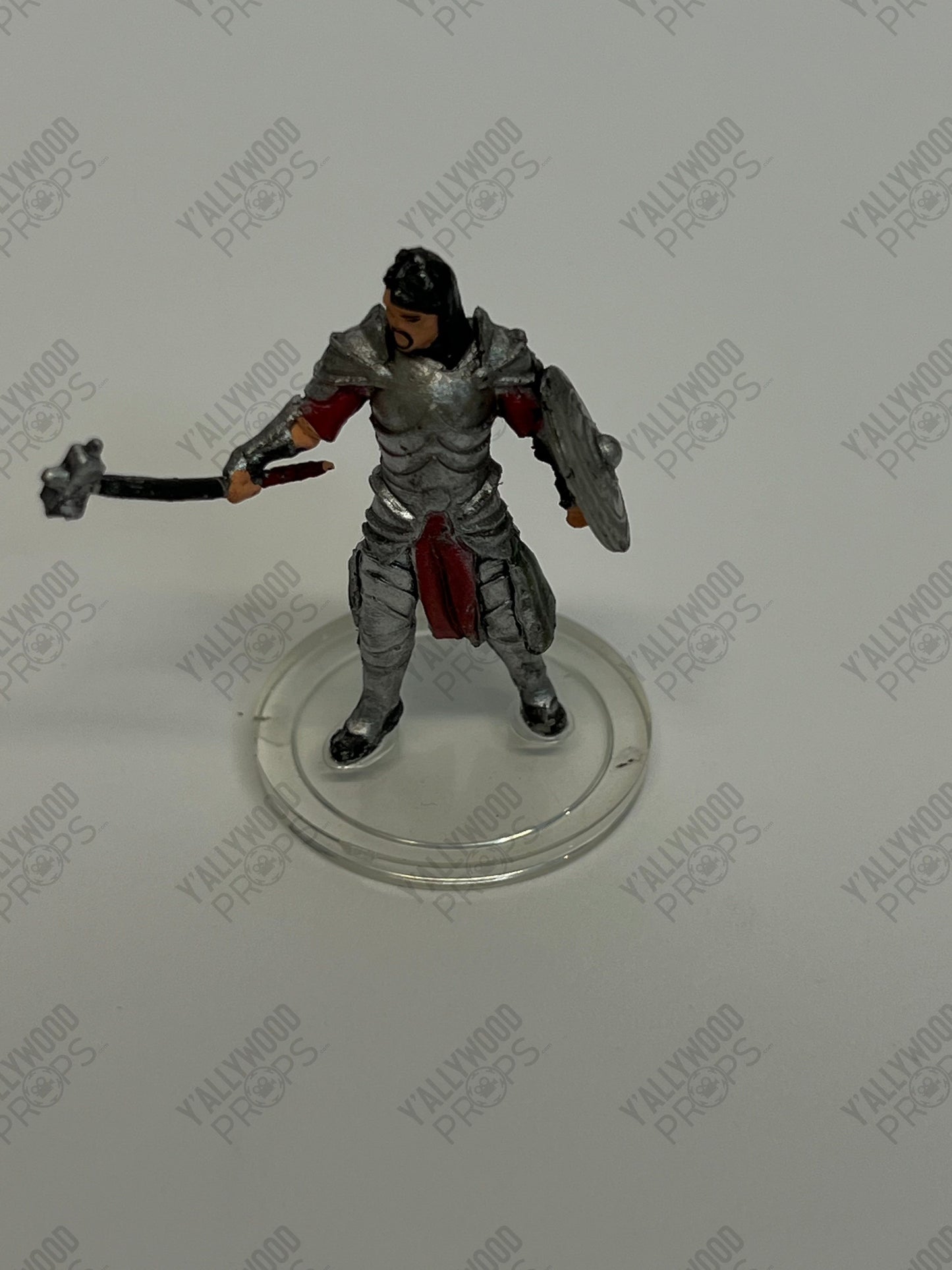 Stingray's D&D Game Set-up S5E9 Cobra Kai Movie Prop Y'allywood Props Knight w/ Warhammer & Shield Figure