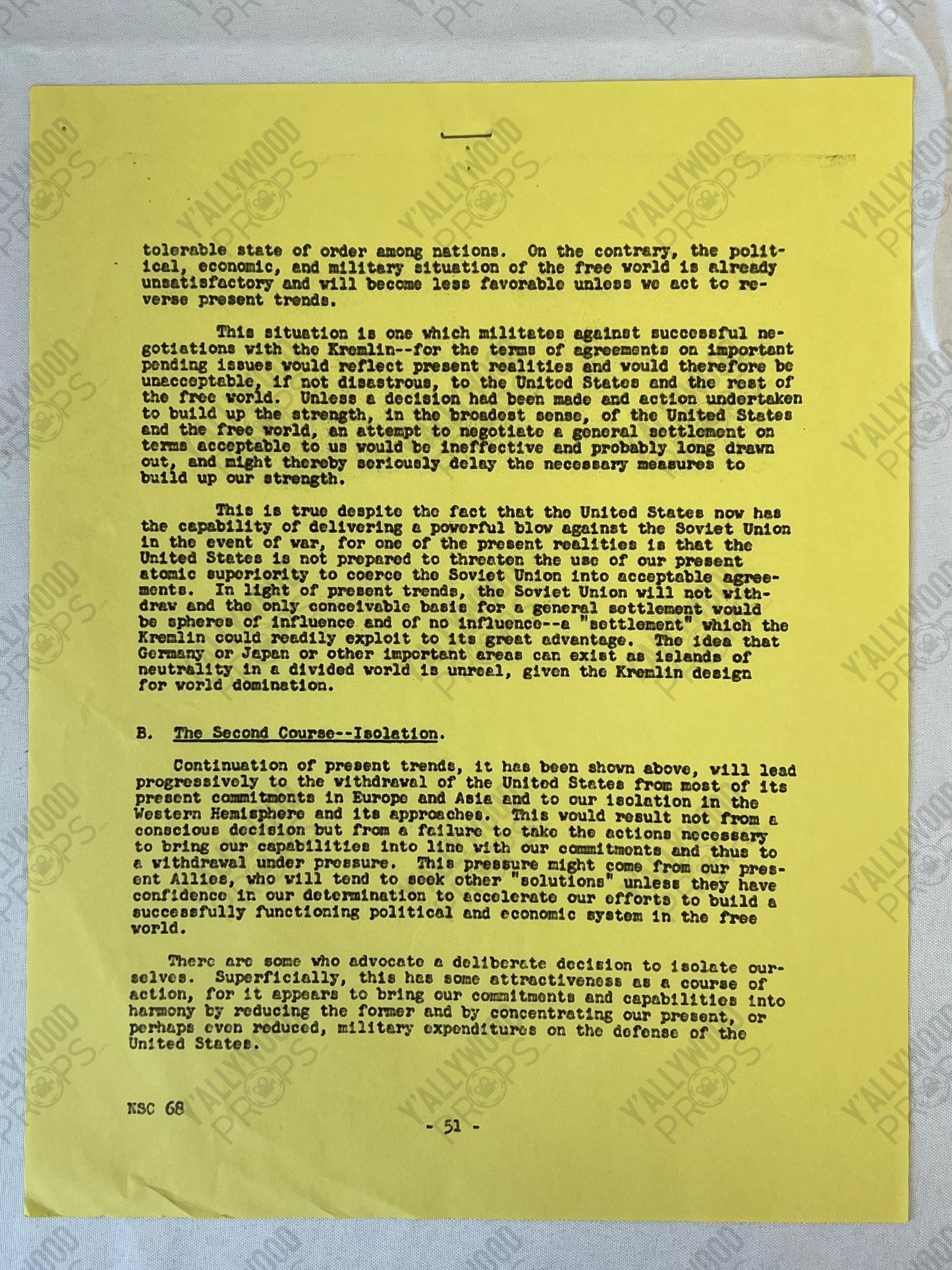 CIA Document American Made (2017) Movie Prop Y'allywood Props